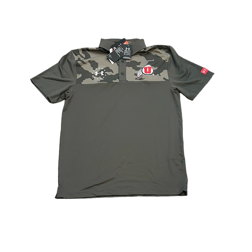 Utah Utes‎ Under Armour Men’s Military Appreciation Polo Shirt Small